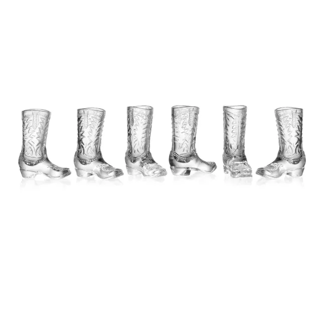 Godinger Whiskey & Rye Cowboy Boot shotglas 6 stk