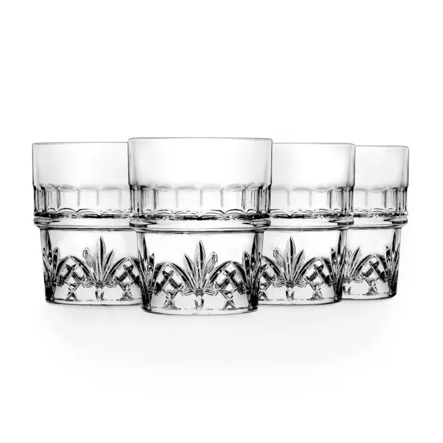 Godinger Dublin Stackable Double Old Fashion glas 4 stk
