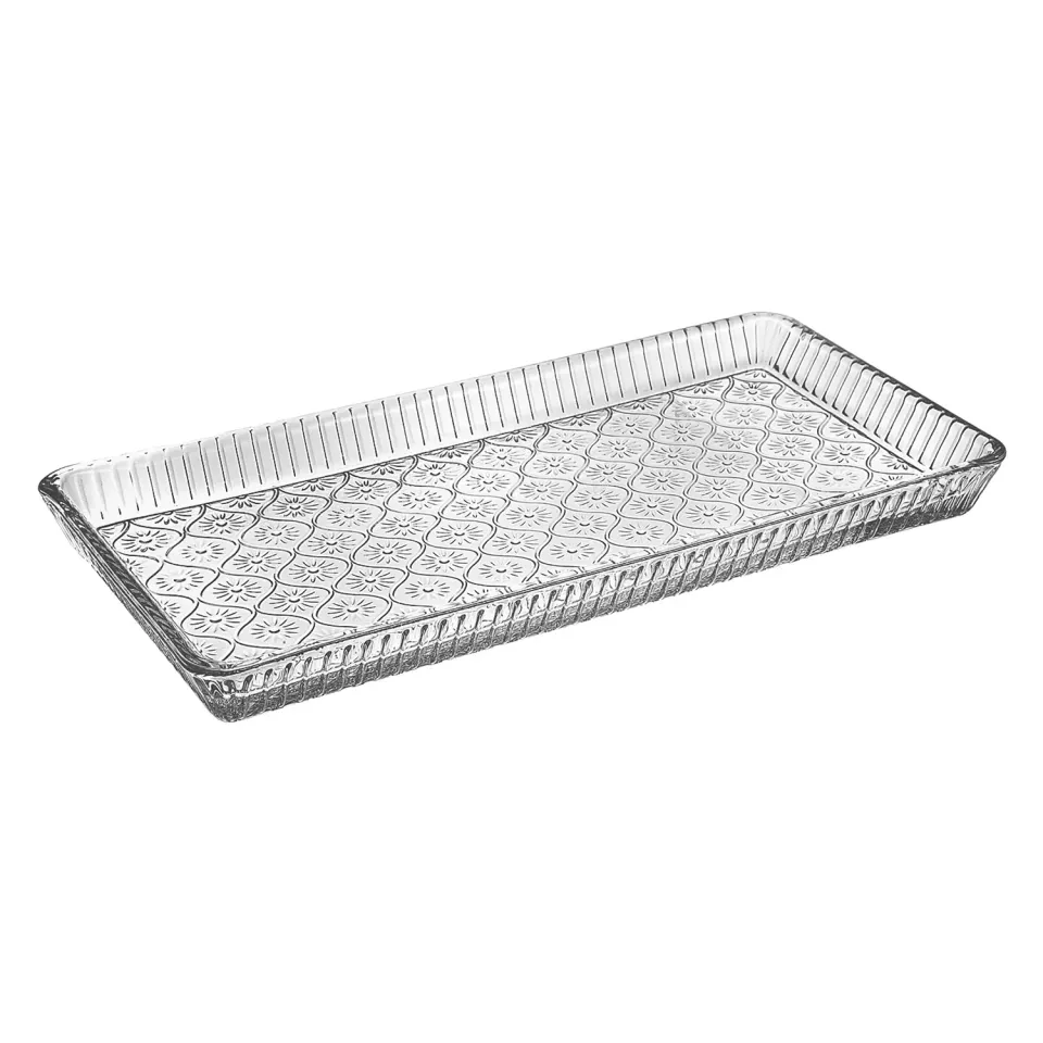 Godinger Claro serveringsbakke klar glas
