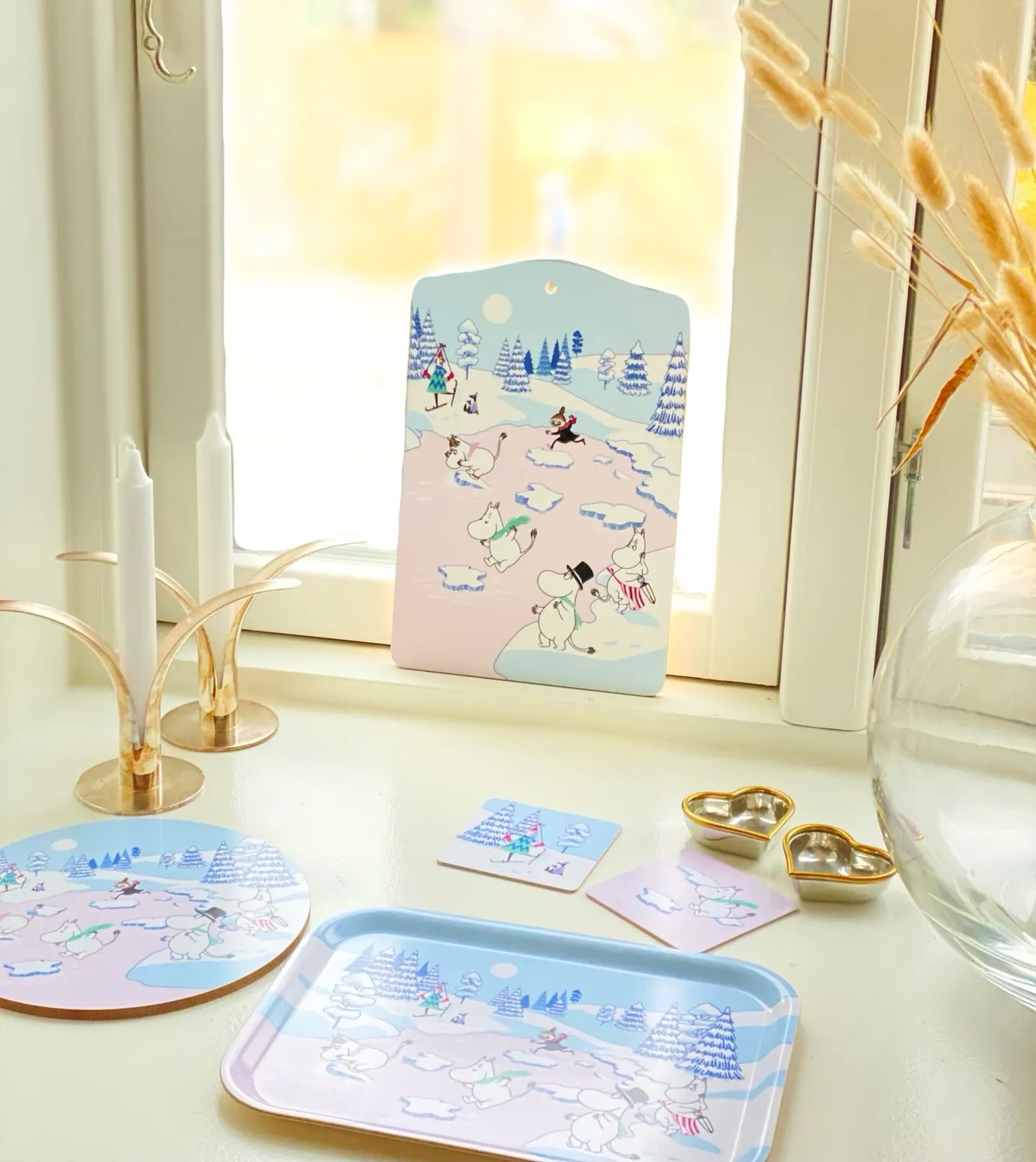 Opto Design Moomin Winter 2022 skærebræt 30x20 cm