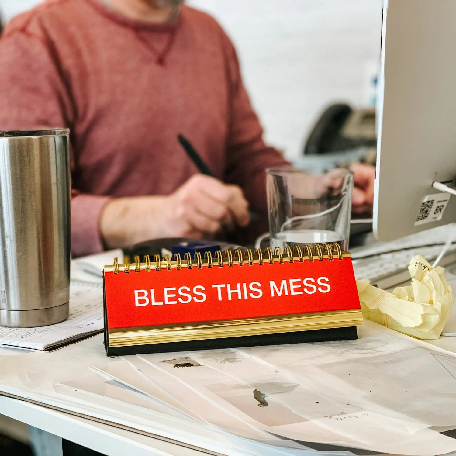 Fred Daily Desk Plaque bordskilt 50 tekster