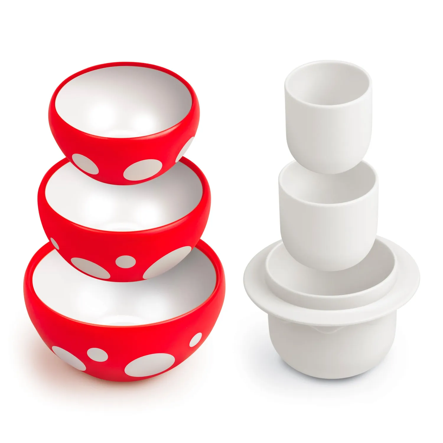 Fred Mushroom Cups målebæger sæt 6 stk svamp