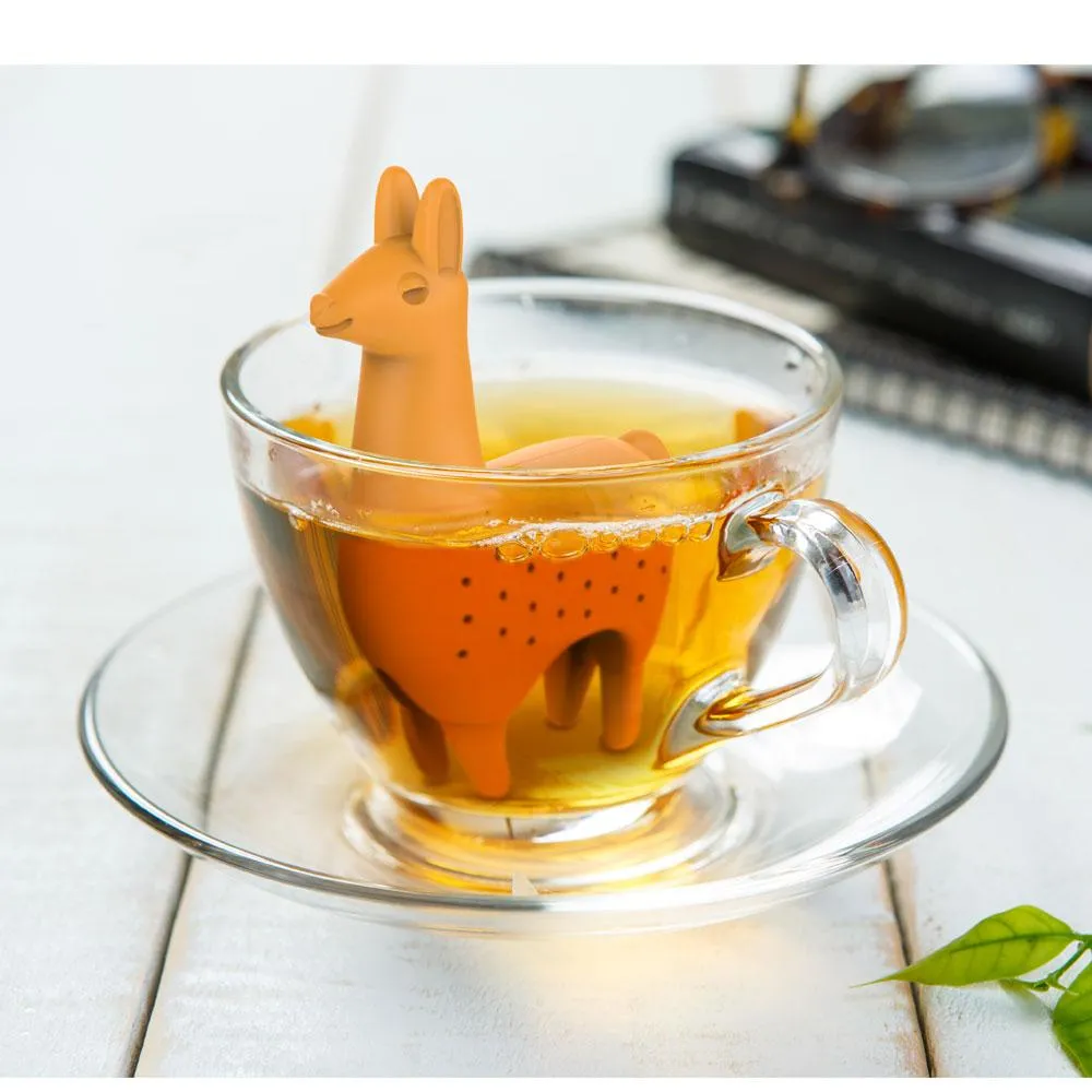 Fred Como Tea Llama teinfuser lama silikone