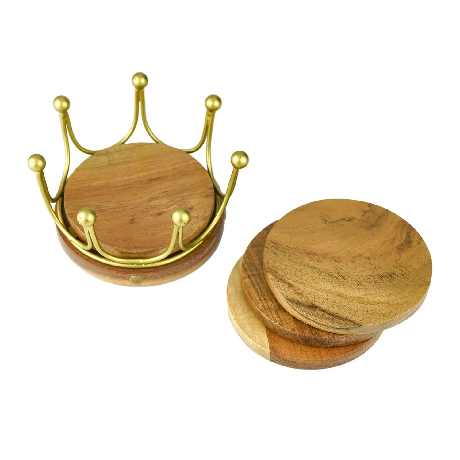 Godinger Gold Crown bordskåner træ 4 stk guld