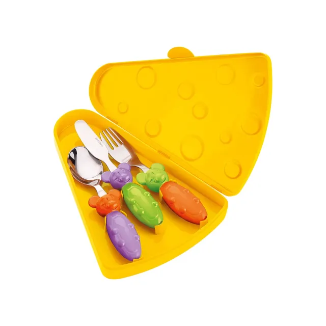 Guzzini Bimbi Tip Top børnebestik 3 dele med etui