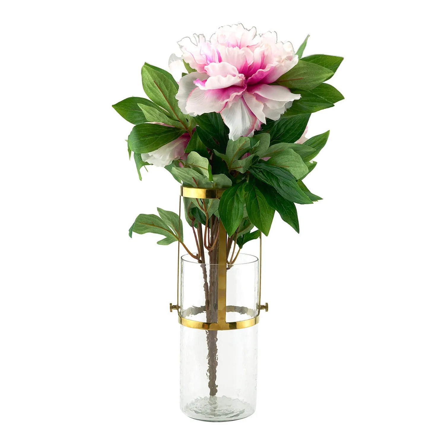Godinger Chapman vase justerbar guld klart glas