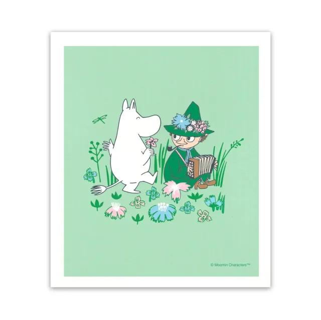 Opto Design Mumi Snufkin karklud 17x14,5 cm grøn pastel
