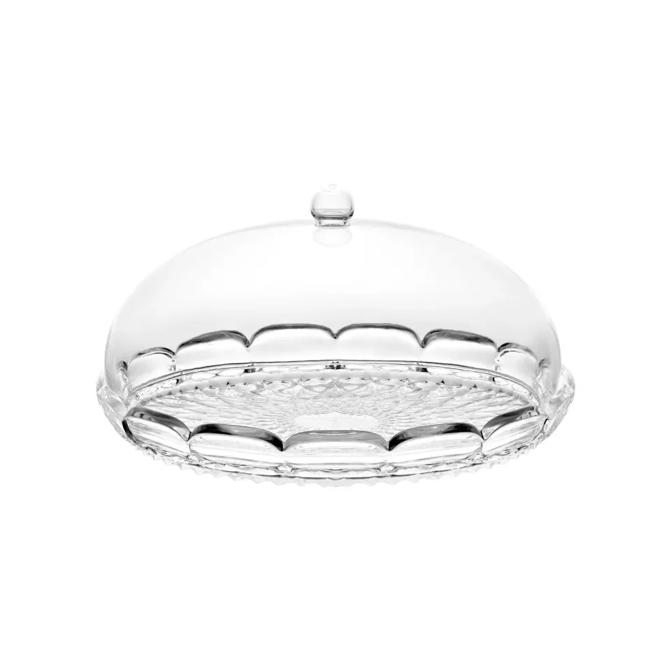 Guzzini Vanity kageklokke med fad transparent