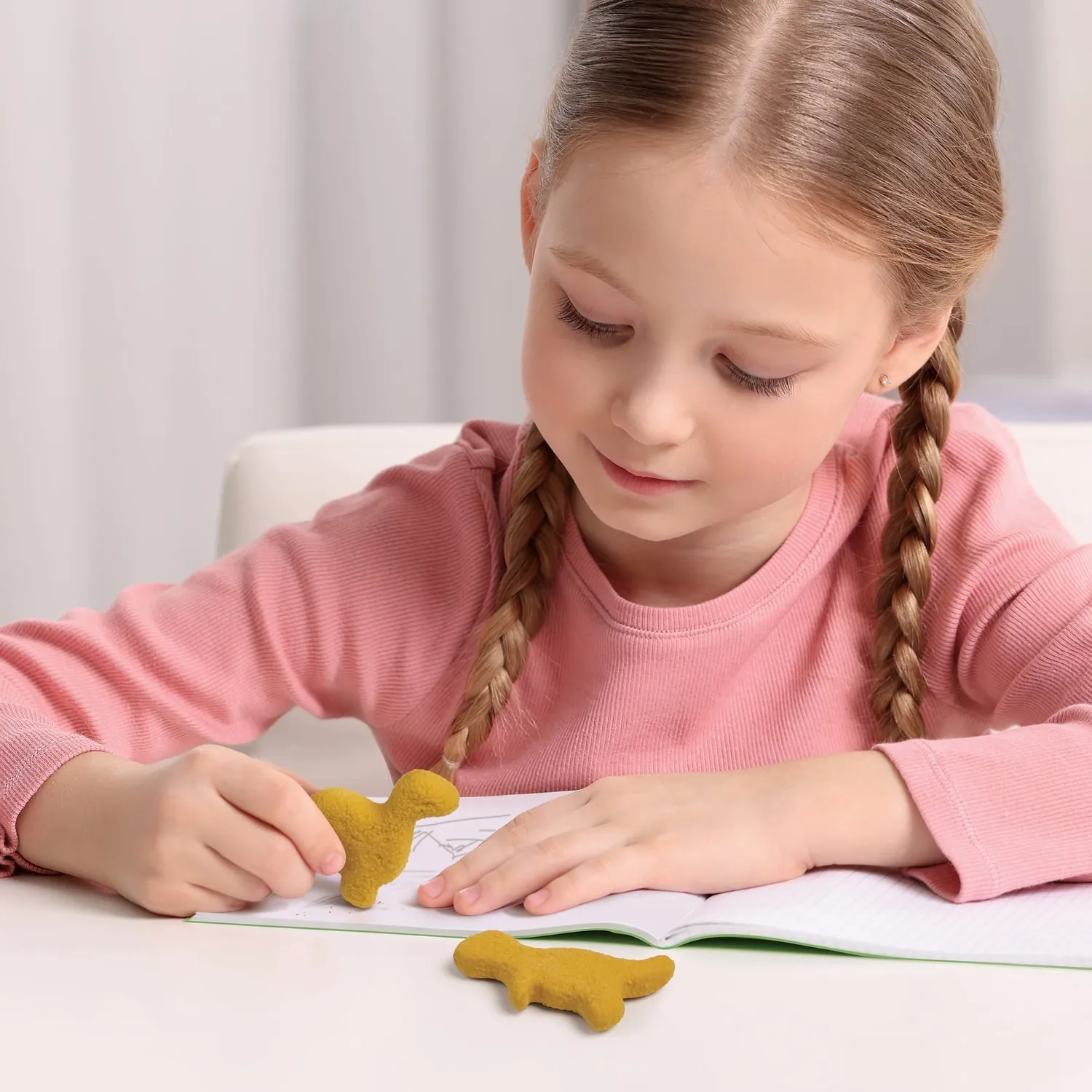 Fred Nugg Life dino nugget viskelæder 2-pak smudsfri