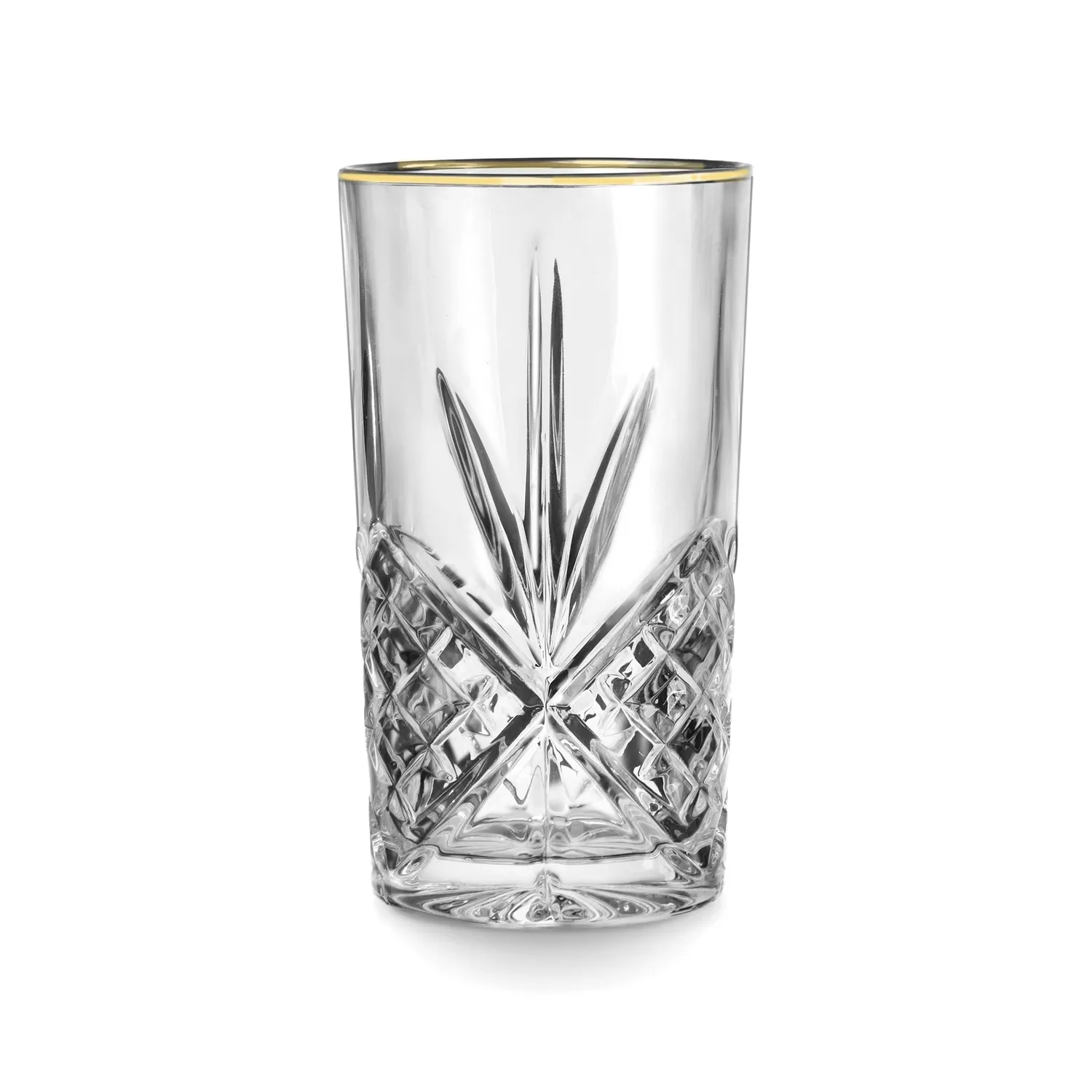 Godinger Dublin highballglas 4 stk guldkant krystal