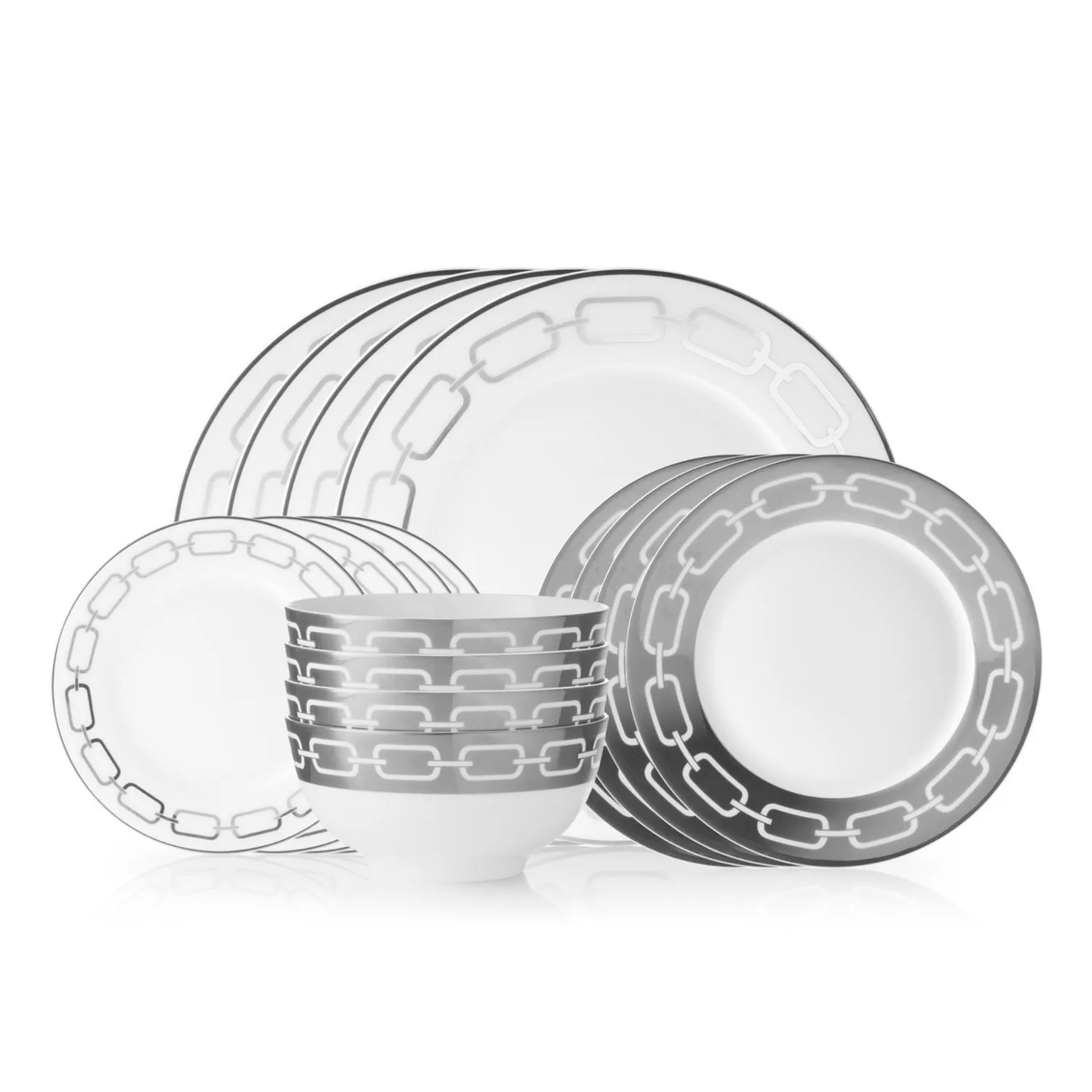 Godinger Lien middagsstel 16 dele platin