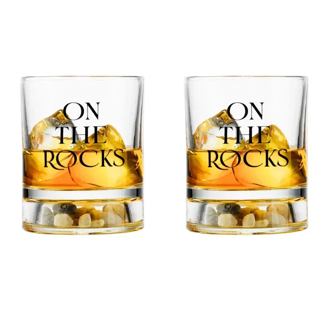 Godinger On The Rocks whiskyglas 2 stk klar 10 oz
