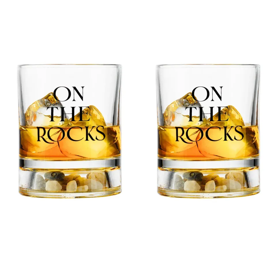 Godinger On The Rocks whiskyglas 2 stk klar 10 oz