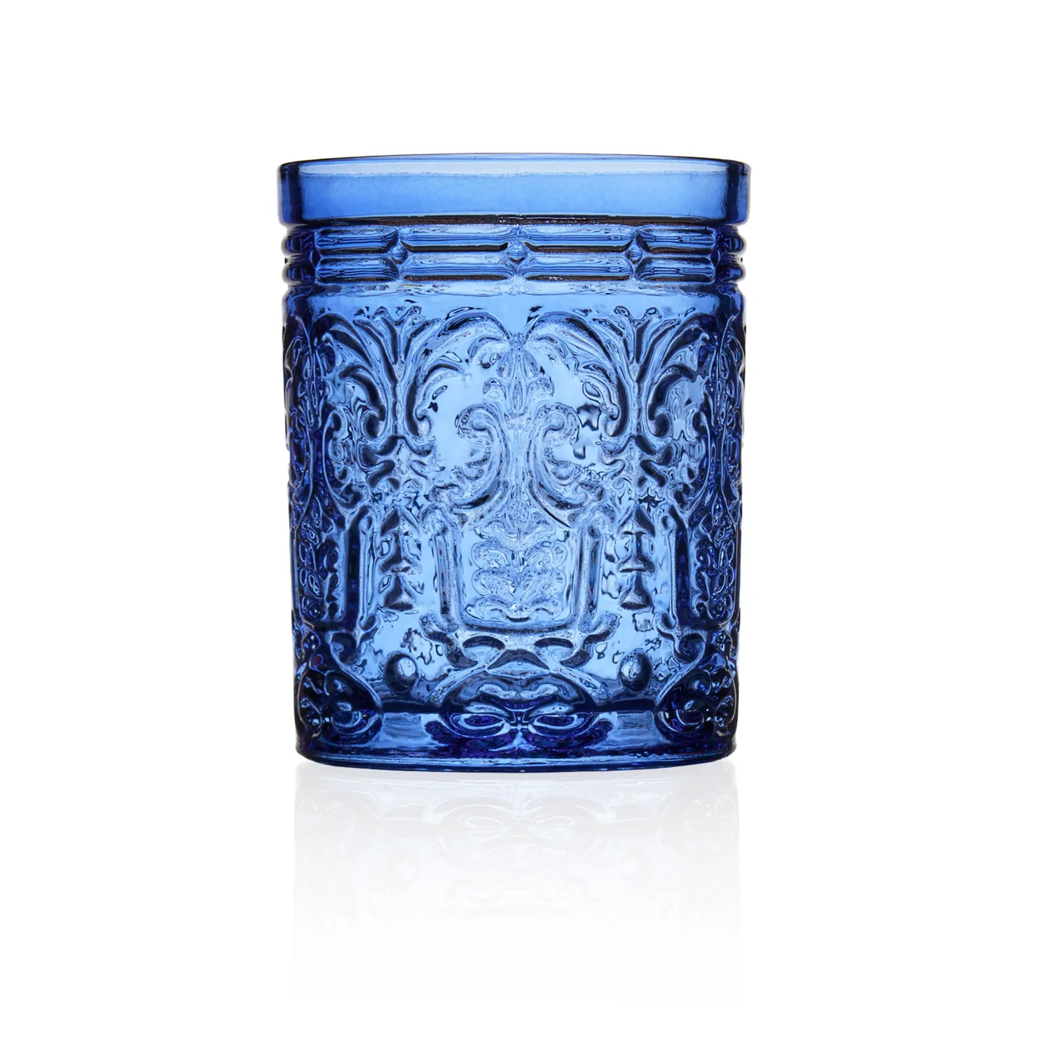 Godinger Jax Blue Double Old Fashion whiskyglas 4 stk blå