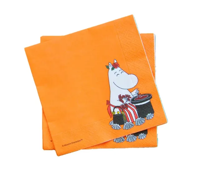 Opto Design Moominmama Orange serviet 33x33 cm 20 stk