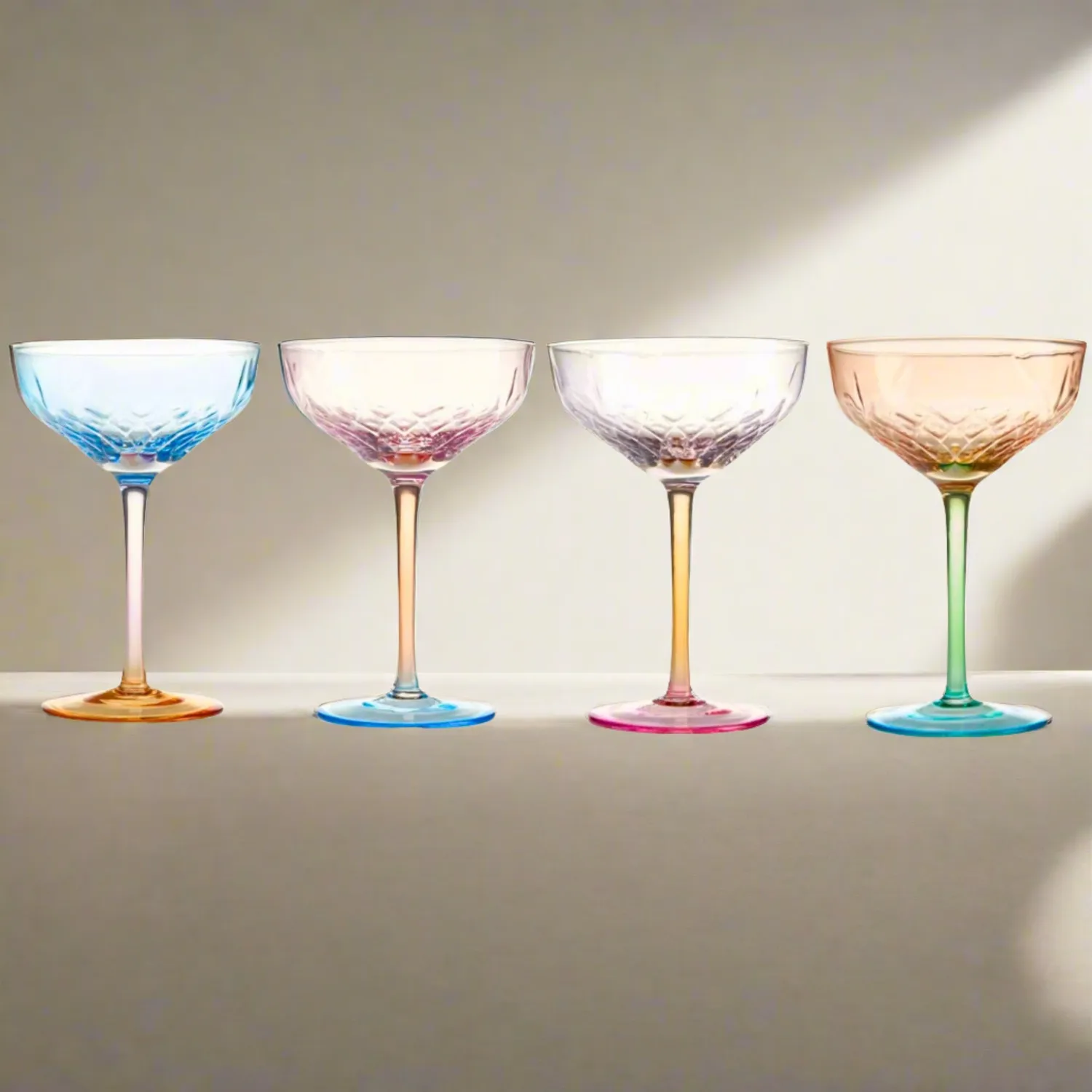 Godinger Verbena Coupe cocktailglas 4 stk flerfarvet 35 cl