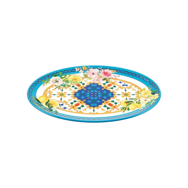 Guzzini Flower&Lemon oval serveringsbakke melamin