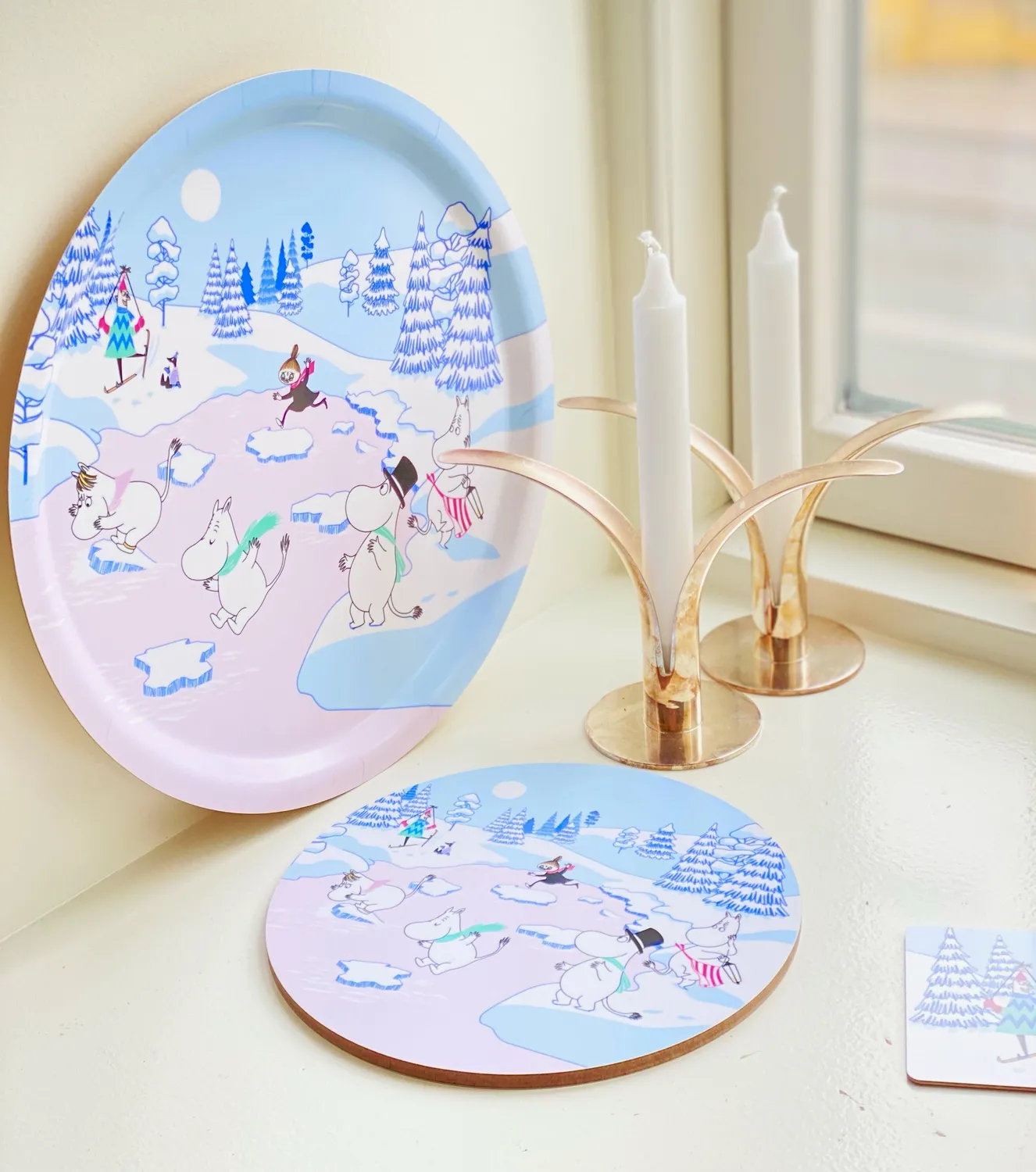 Opto Design Moomin Winter grydeunderlag Ø21 cm