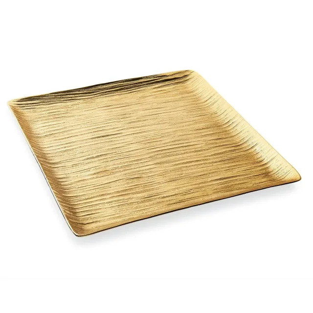 Godinger Wadi Gold Textured bakke guld firkantet