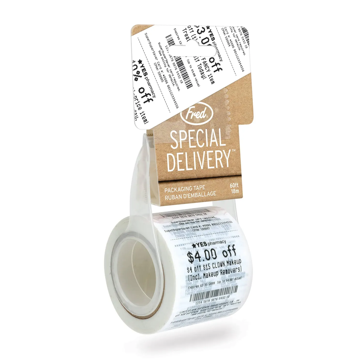 Fred Special Delivery pakketape kvittering