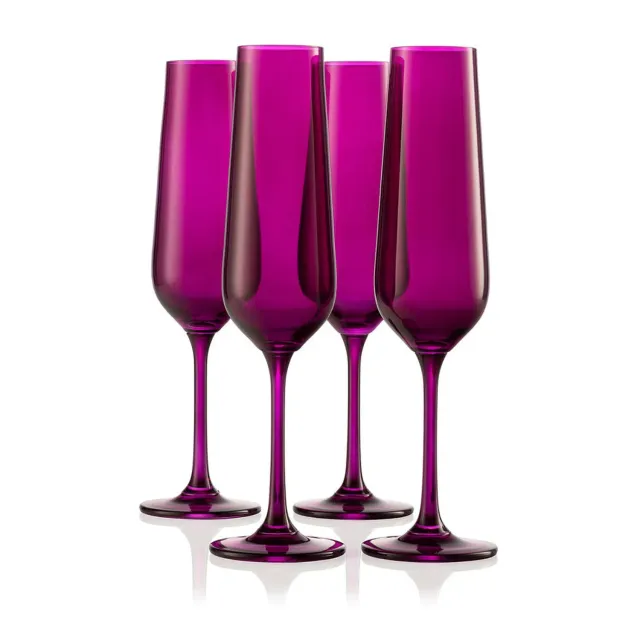 Godinger Sheer Flute champagneglas ametyst 4 stk