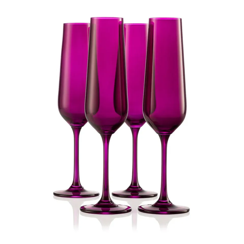 Godinger Sheer Flute champagneglas ametyst 4 stk