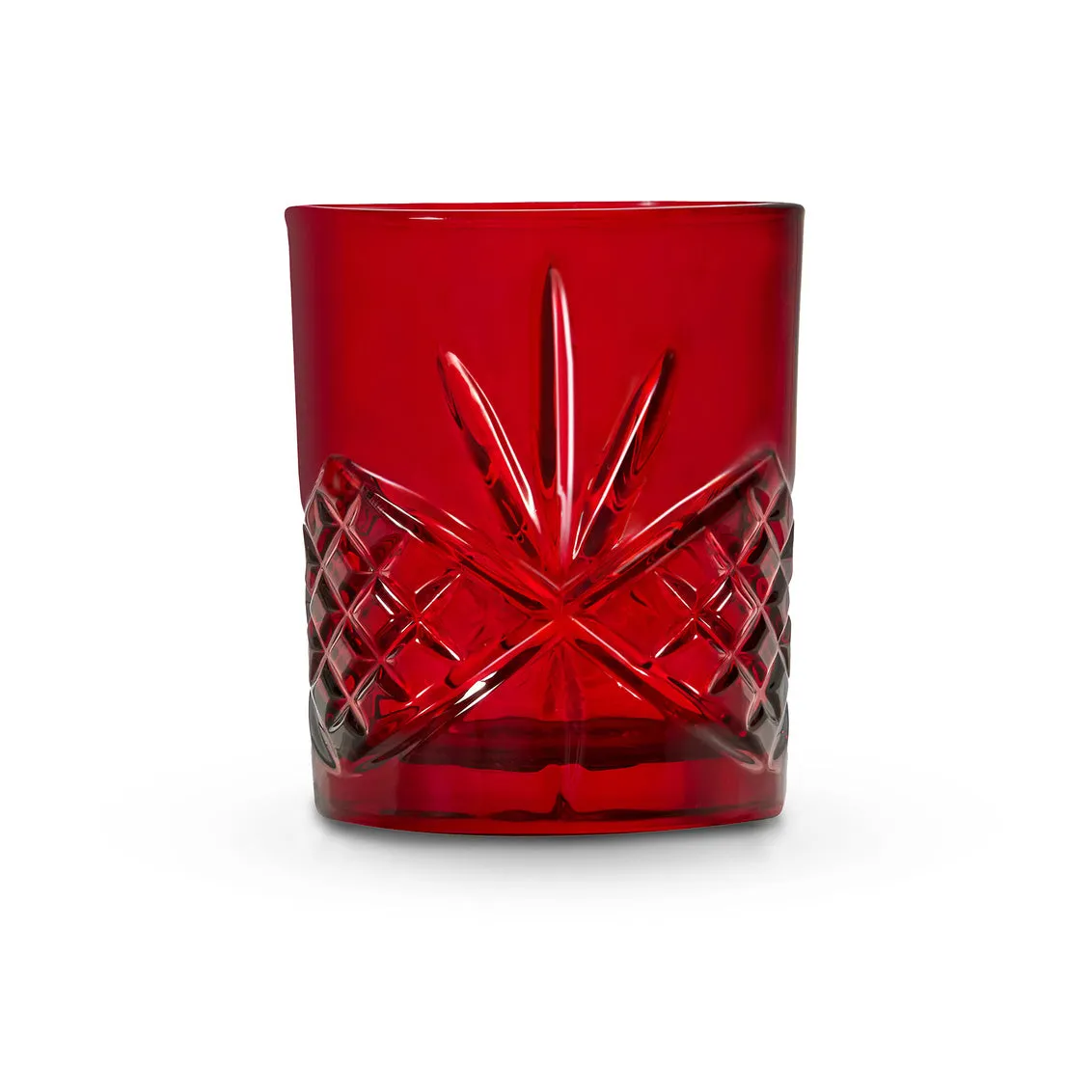 Godinger Dublin Red whiskyglas 4 stk rød krystal