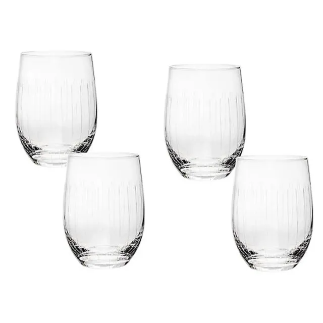 Godinger Lincoln Stemless vinglas 4 stk krystal