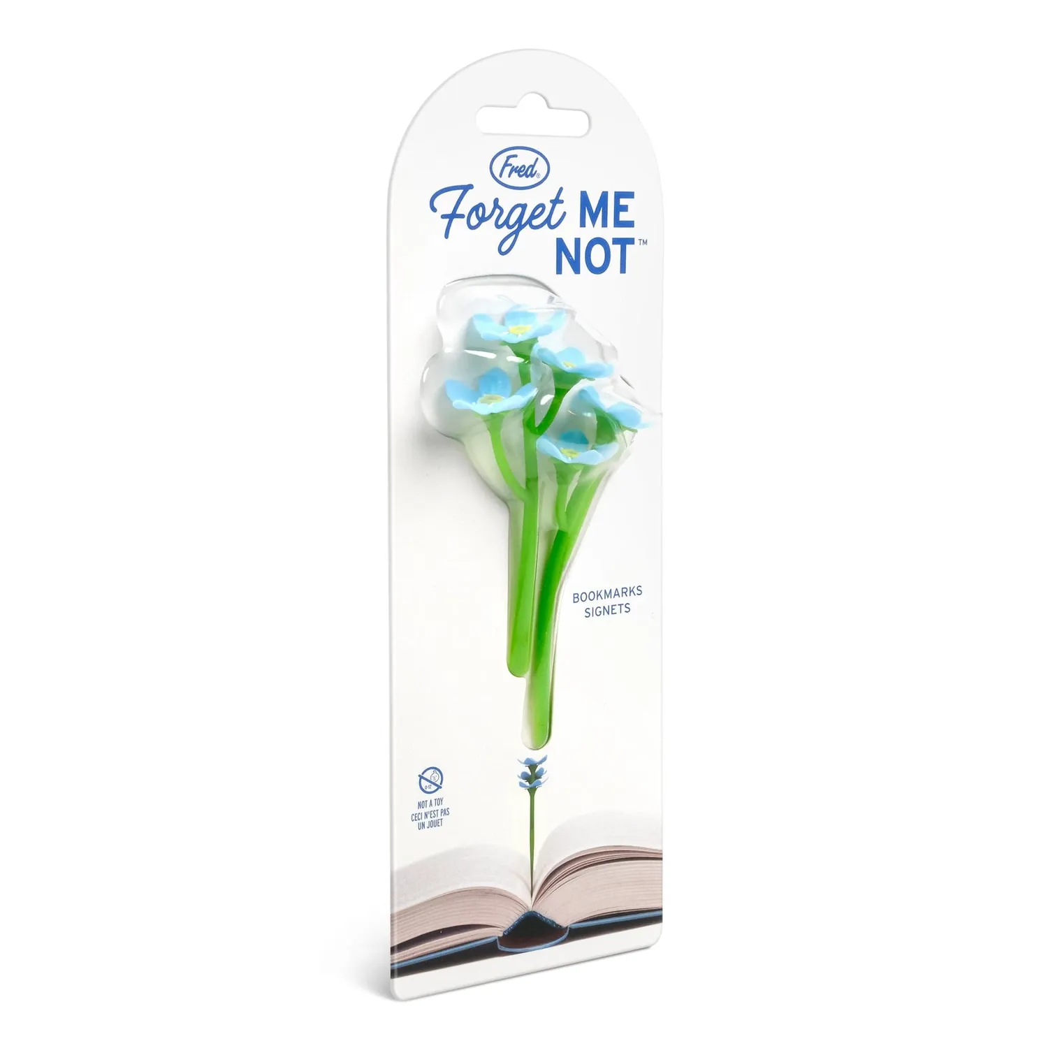Fred Forget Me Not bogmærker 2 stk blå blomst