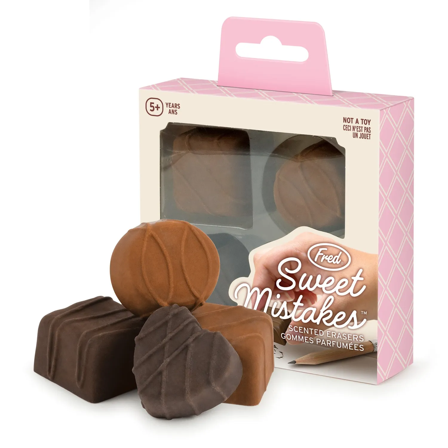 Fred Sweet Mistakes Chocolate viskelæder 4 stk duft
