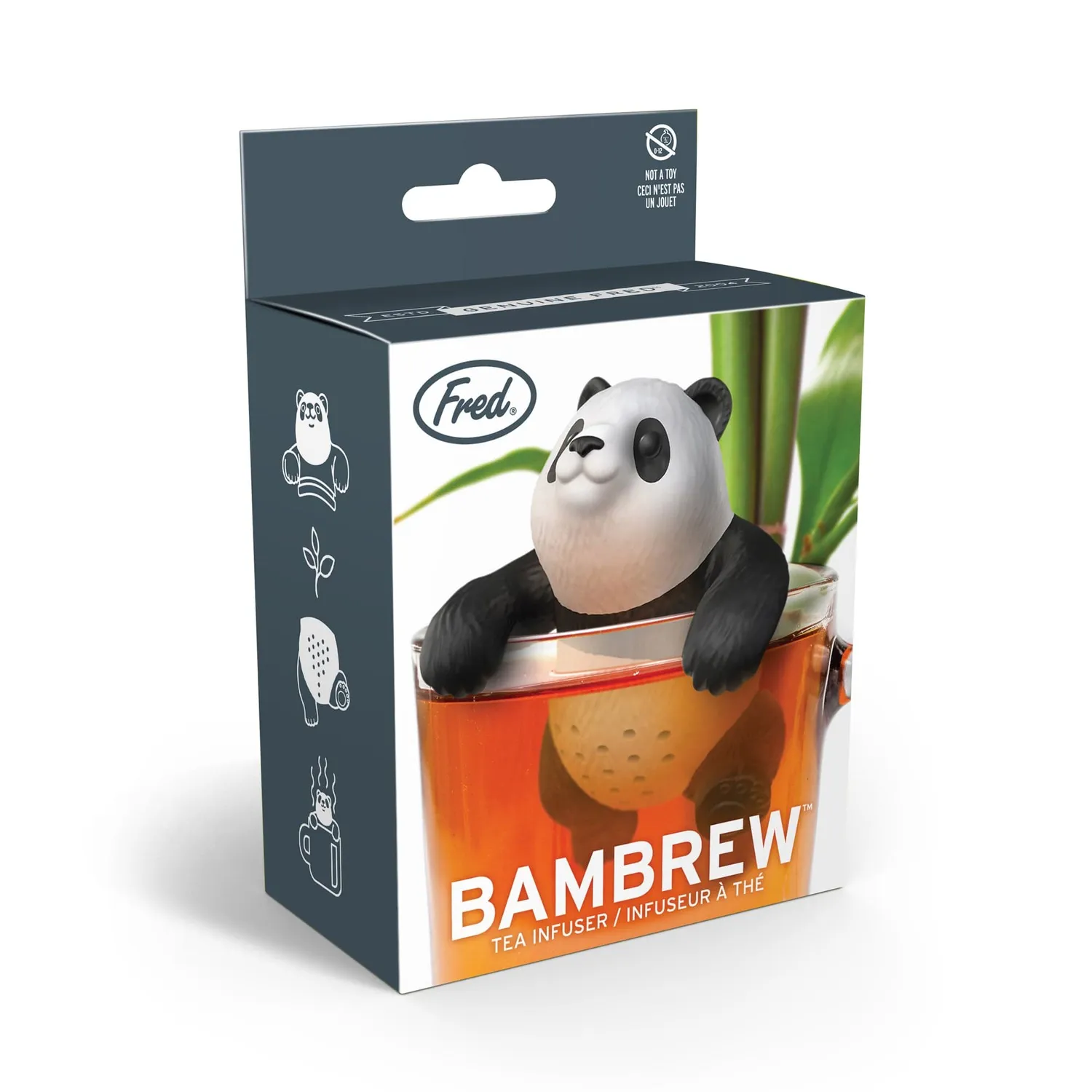 Fred & Friends Bambrew panda teinfuser silikone