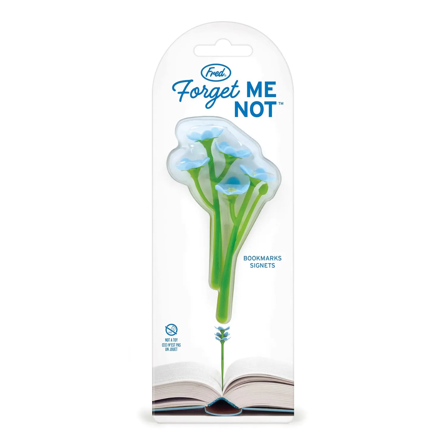 Fred Forget Me Not bogmærker 2 stk blå blomst