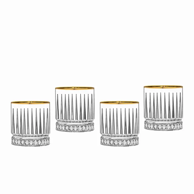 Godinger Avenue whiskyglas guldkant 4 stk