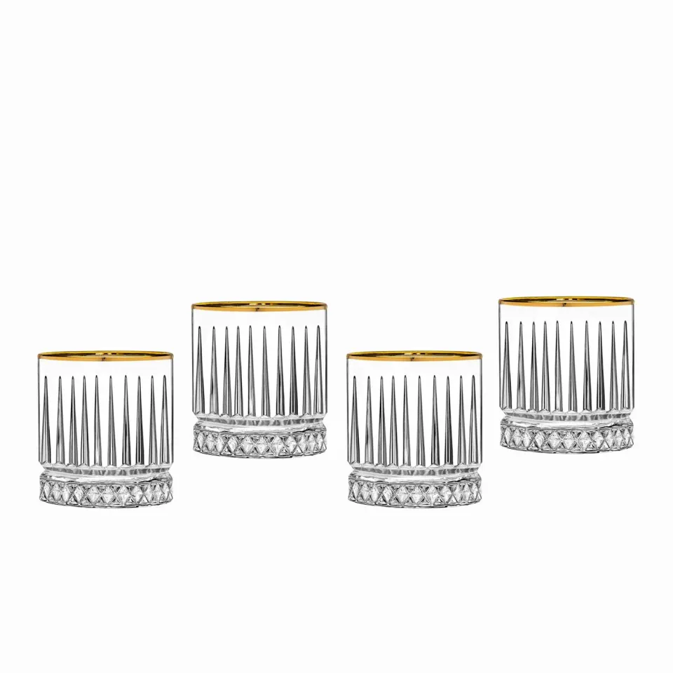 Godinger Avenue whiskyglas guldkant 4 stk