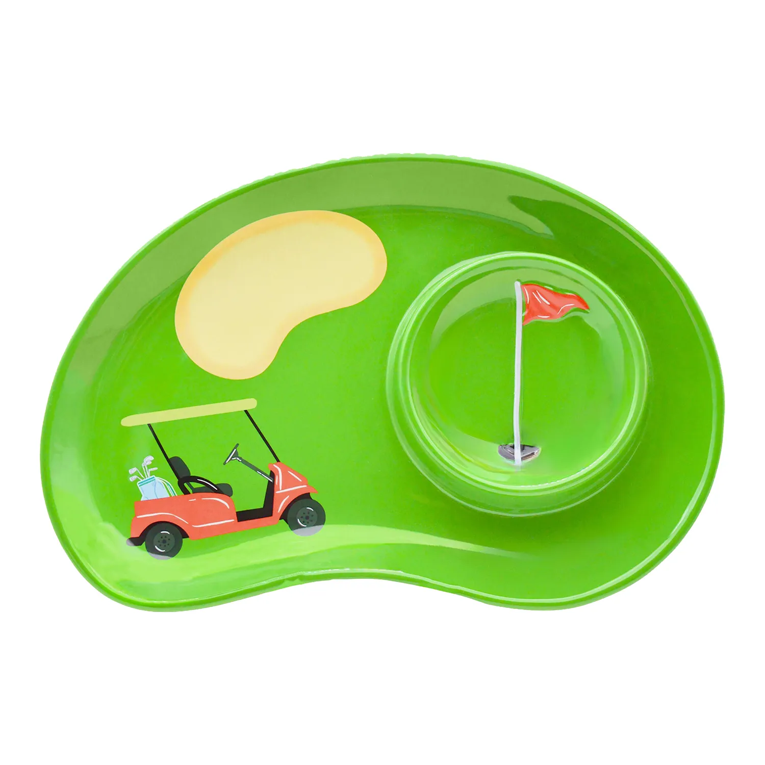 Godinger League Golf chip dip fad porcelæn