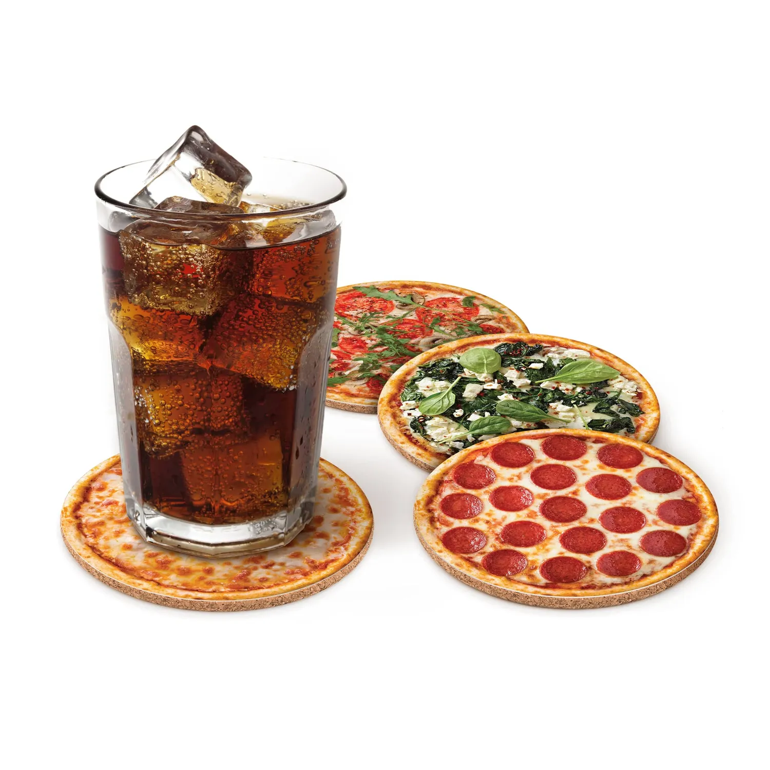 Fred Hot and Fresh pizzabordskåner 4-pak kork