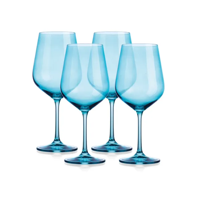 Godinger Sheer rødvinsglas lyseblå 4 stk 22,5 oz