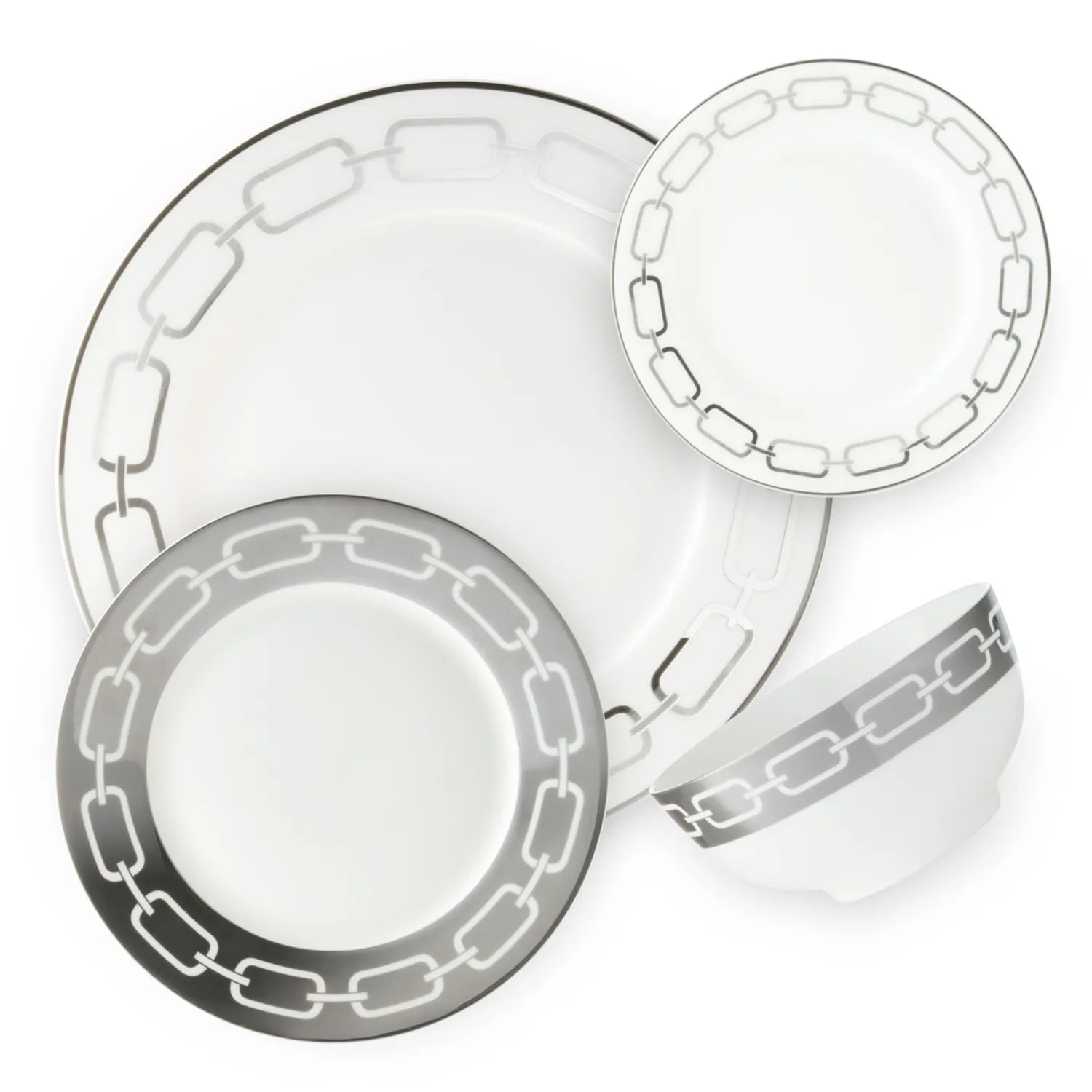 Godinger Lien middagsstel 16 dele platin