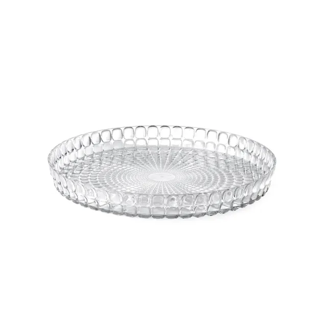 Guzzini Tiffany bakke rund transparent glimmer