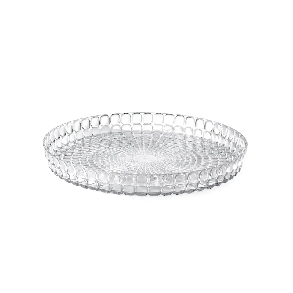 Guzzini Tiffany rund bakke transparent til servering