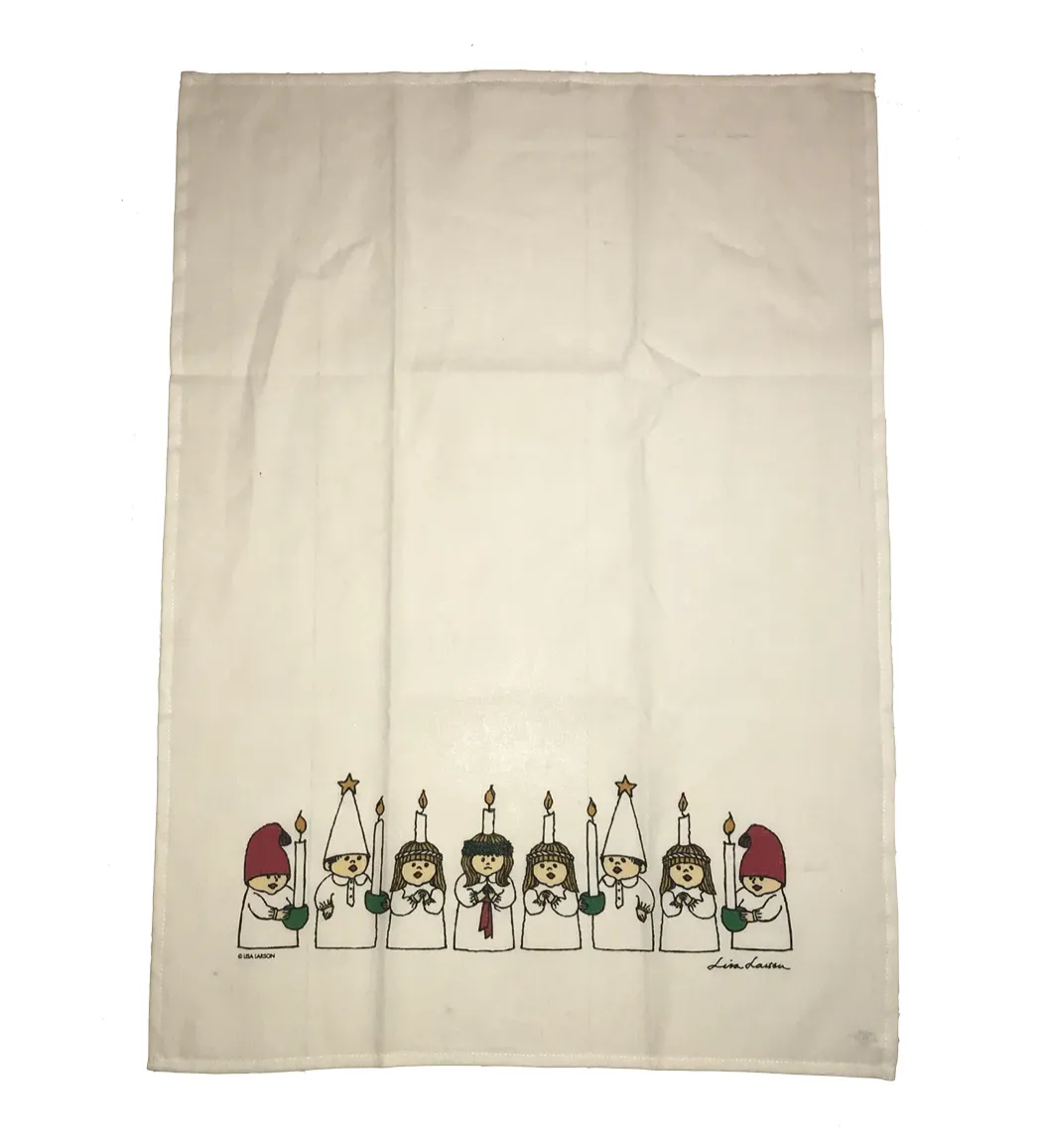 Opto Design Lisa Larson Lucia viskestykke 70x50 cm hør bomuld