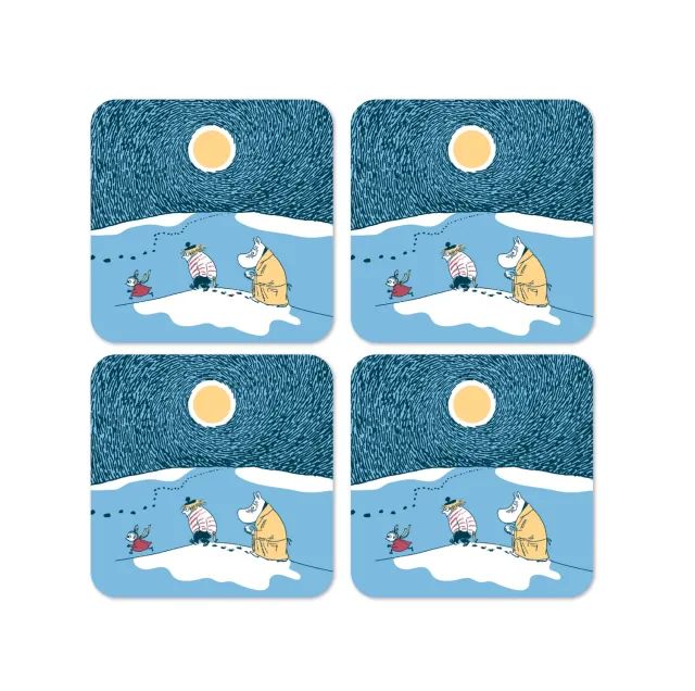 Opto Design Moomin Winter 2021 bordskånere 4-pak 9 cm