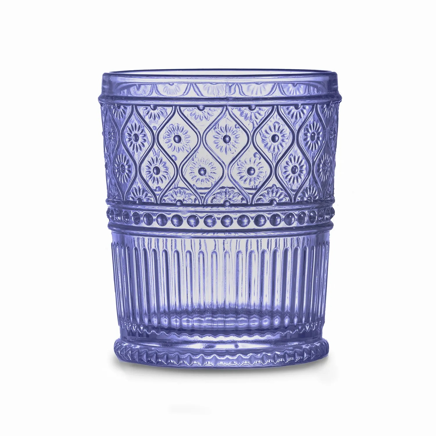Godinger Claro Blue Double Old Fashion whiskyglas 4 stk blå