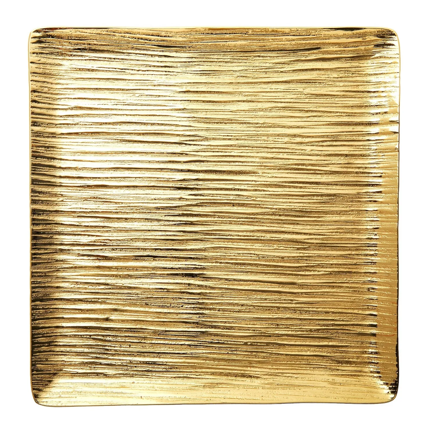 Godinger Wadi Gold Textured bakke guld firkantet