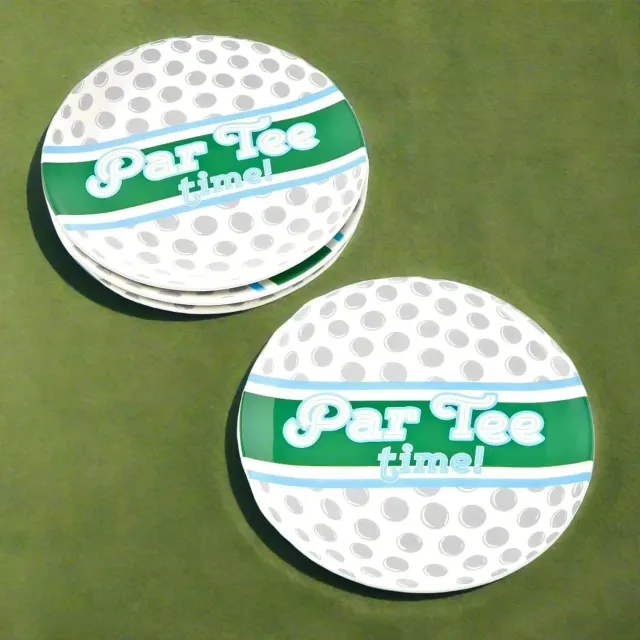 Godinger League golftallerken 4 stk porcelæn 16 cm