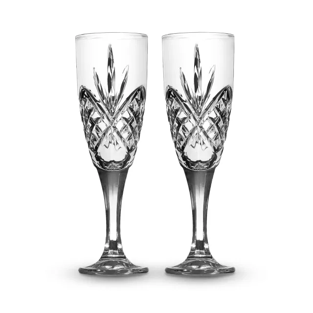 Godinger Dublin champagneglas 2-pak slebet krystal