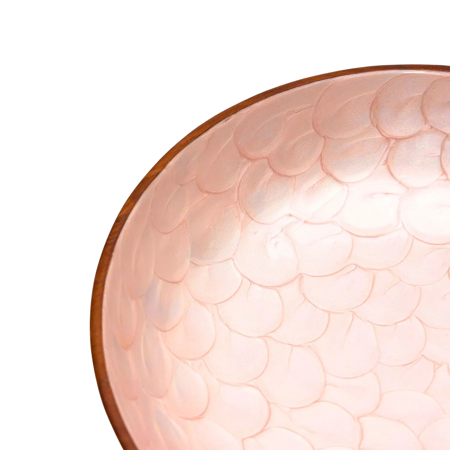 Godinger Capri serveringsskål pink mangotræ