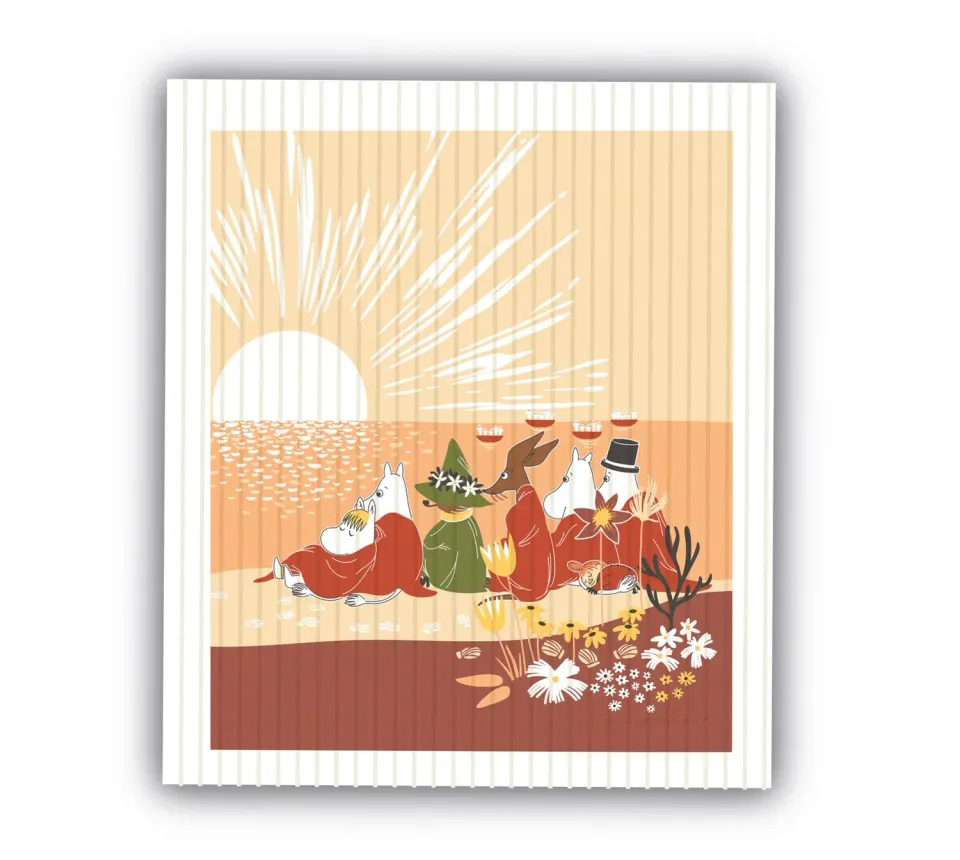 Opto Design Moomin Sunset Reddish karklud 17x14,5 cm