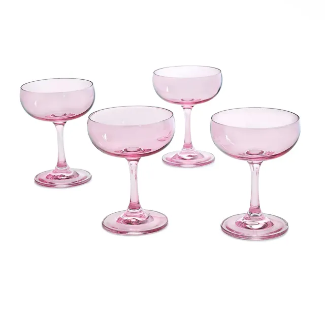 Godinger Veneto champagnecoupe 4 stk rosa glas