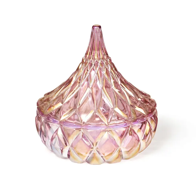 Godinger Hershey's Kisses slikskål rosa krystal